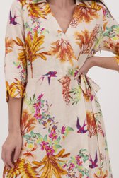 Robe longue en lin avec imprimé floral coloré  de Diane Laury pour Femmes