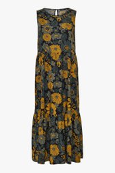 Robe longue noire à imprimé floral de Opus pour Femmes