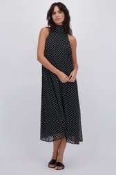 Le devant de Robe longue noire à pois de JDY pour Femmes