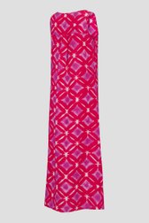 Robe longue rouge avec imprimé aquarelle violet de Libelle pour Femmes