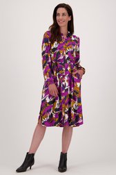 Robe mi-longue à l'aspect soie de Signature pour Femmes