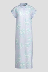 Photo produit 1 de Robe midi bleue à motif floral vert de Libelle pour Femmes