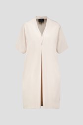 Photo produit 1 de Robe midi écru à double col en V de AC by Annelien Coorevits pour Femmes