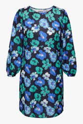 Robe noire à imprimé floral vert-bleu de Only Carmakoma pour Femmes
