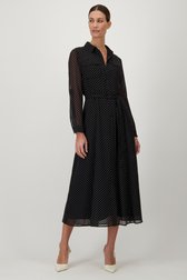 Robe noire à pois de D'Auvry pour Femmes