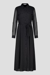 Robe noire à pois de D'Auvry pour Femmes