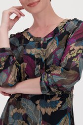 Robe noire avec imprimé feuillage de More & More pour Femmes