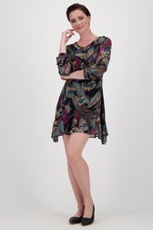 Robe noire avec imprimé feuillage de More & More pour Femmes