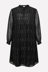 Robe noire avec motif argenté	 de Only Carmakoma pour Femmes