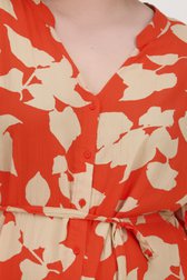Robe orange à imprimé beige de Only Carmakoma pour Femmes