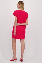 Le dos de Robe rouge à manches courtes de D'Auvry pour Femmes