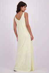 Le dos de Robe sans manches jaune clair de Louise pour Femmes