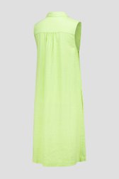 Robe sans manches vert clair à col chemise de Libelle pour Femmes