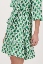 Robe verte à carreaux de More & More pour Femmes