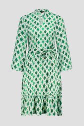 Robe verte à carreaux de More & More pour Femmes