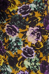 Robe violette foncée avec imprimé floral doré  de Libelle pour Femmes