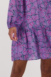 Robe violette légère à volants de Louise pour Femmes