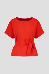 Rode blouse met striklint van D'Auvry voor Dames