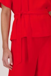 Rode blouse met striklint van D'Auvry voor Dames