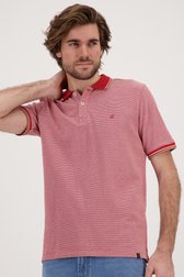 Rode polo met fijn motief van Ravøtt voor Heren