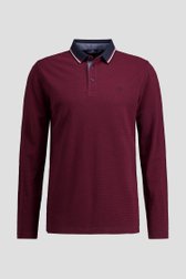 Productfoto 1 van Rode polo met lange mouwen door Dansaert Blue voor Heren
