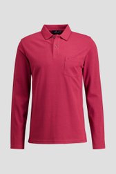 Productfoto 1 van Rode polo met lange mouwen door Dansaert Blue voor Heren
