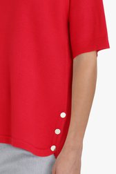 Rode trui met korte mouwen van Claude Arielle voor Dames