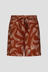 Productfoto 1 van Roestbruine bermuda met zijdelook door Liberty Loving nature voor Dames