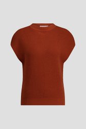 Productfoto 1 van Roestbruine trui zonder mouwen door Liberty Loving nature voor Dames