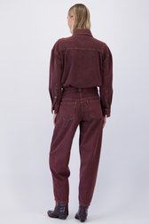 Achterkant van Roestrode jeans- Barrel fit - 7/8 lengte  door Liberty Island Denim voor Dames