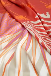 Productfoto 1 van Rood-roze sjaaltje met print door Liberty Island voor Dames