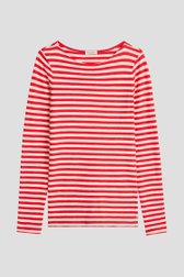 Productfoto 1 van Rood-wit gestreept T-shirt  door Marc O'Polo voor Dames