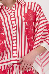 Detail van Rood-witte blouse door D'Auvry voor Dames