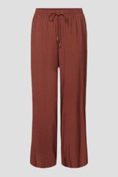 Productfoto 1 van Roodbruine broek met elastische taille door Kaffe Curve voor Dames