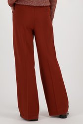 Roodbruine wijde broek van Libelle voor Dames