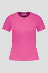 Roos geribbeld T-shirt van JDY voor Dames