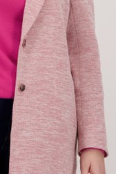 Roos-wit gemêleerde mantel van Only Carmakoma voor Dames