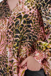 Roze blouse met print van Fransa voor Dames