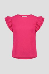 Roze blouse met rushes van Liberty Island voor Dames