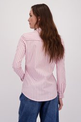 Achterkant van Roze blouse met wit gestreept motief door JDY voor Dames