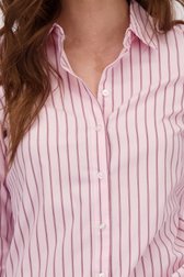 Detail van Roze blouse met wit gestreept motief door JDY voor Dames