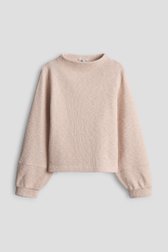 Productfoto 1 van Roze gemêleerde trui met ballonmouwen  door Opus voor Dames