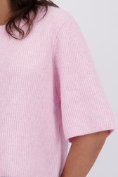 Detail van Roze gemêleerde trui met wol door Pieces voor Dames