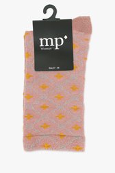 Roze glinsterende sokken met bloemenmotief van MP Denmark voor Dames