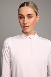 Detail van Roze golftruitje met lange mouwen door Dansaert Golf Club voor Dames