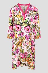 Roze kleedje met bloemenprint van Bicalla voor Dames