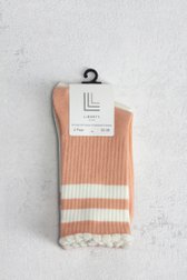 Productfoto 1 van Roze sokken - 2 paar door Liberty Island voor Dames