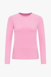 Roze T-shirt met lange mouwen van Opus voor Dames