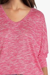 Roze T-shirt met vleermuismouwen van Opus voor Dames