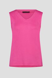 Roze topje met V-hals van Claude Arielle voor Dames